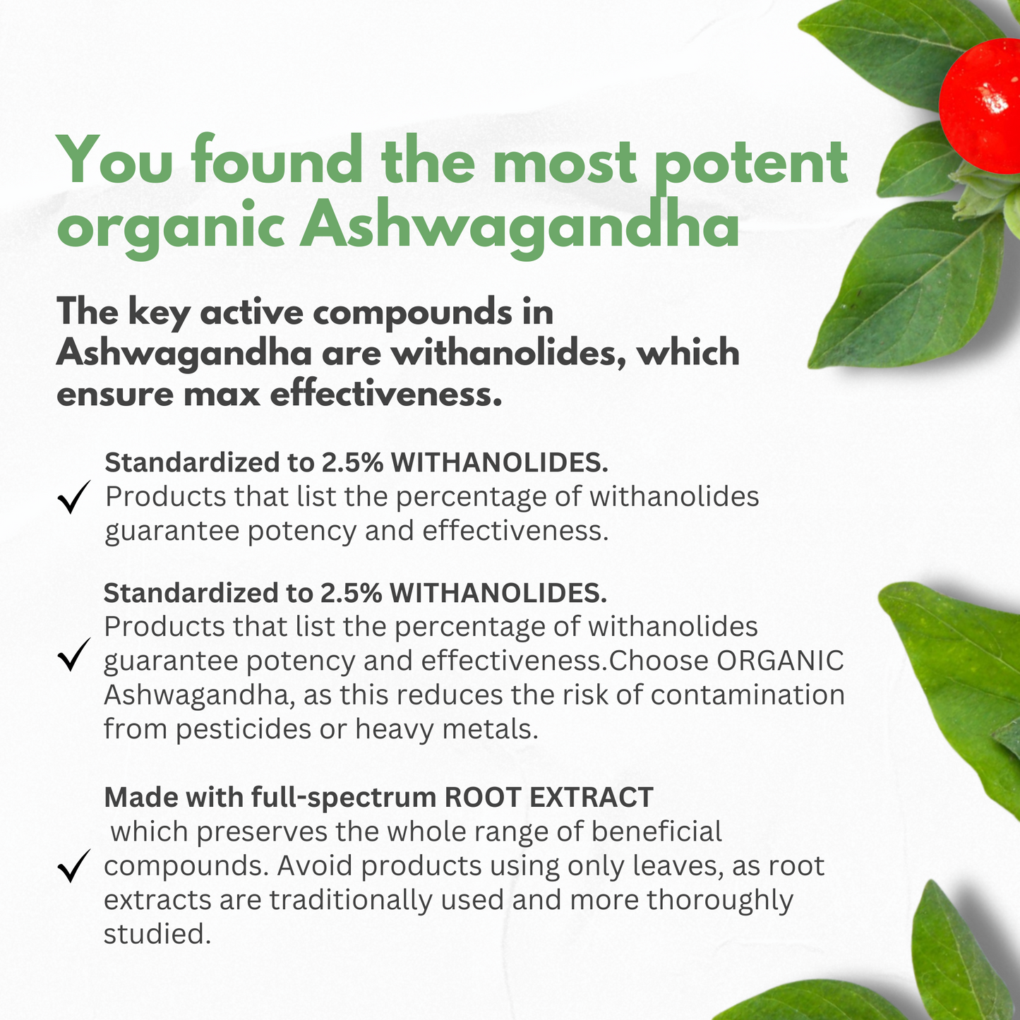 Organic Ashwagandha