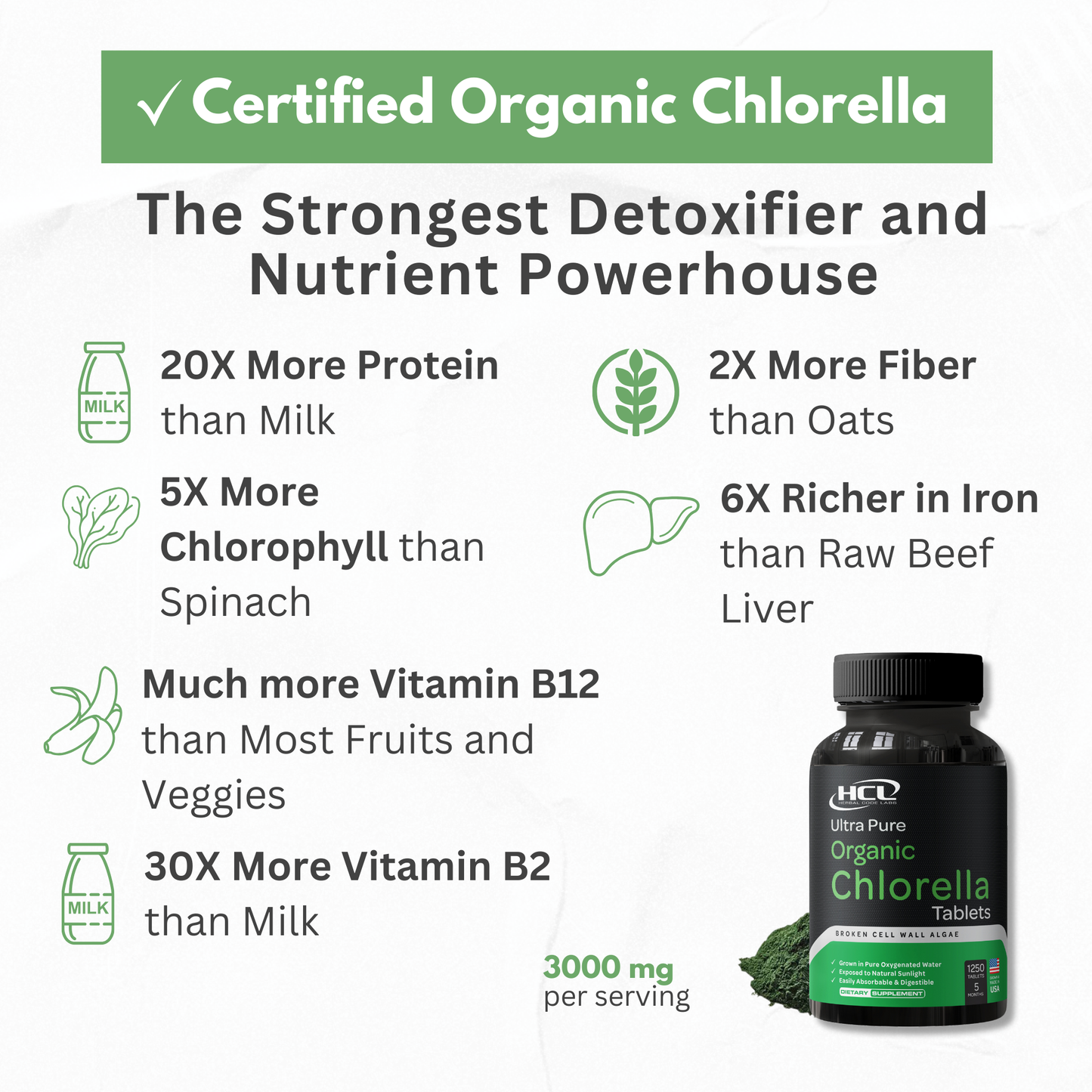 Chlorella Capsules Organic