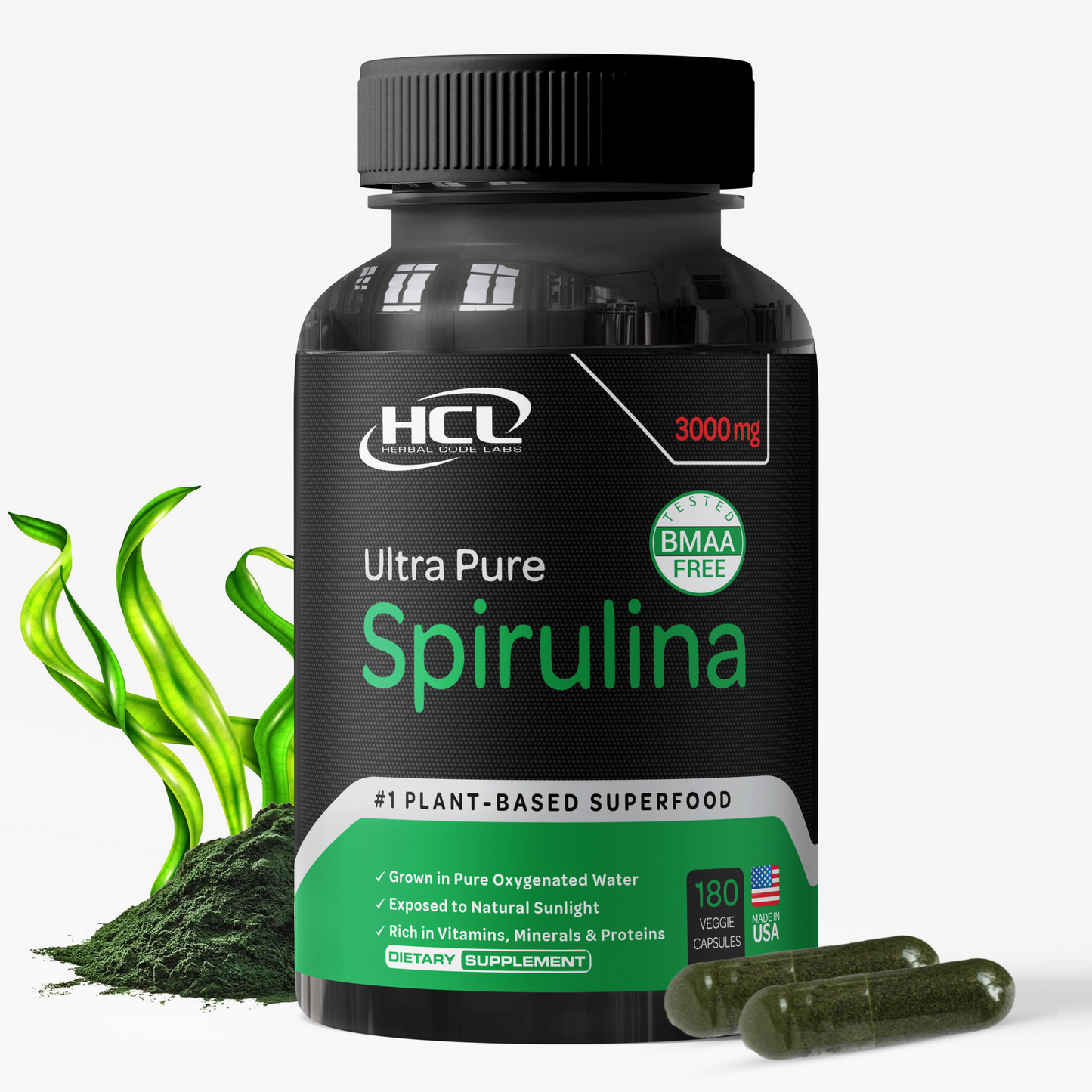 Spirulina Capsules Organic